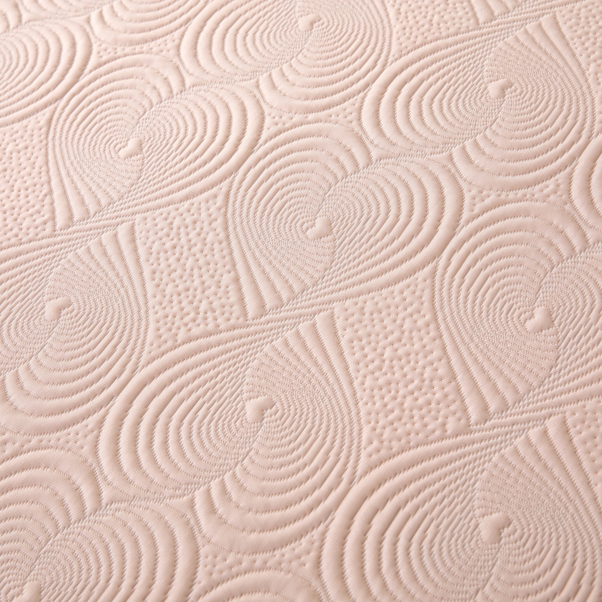 91家纺网 家纺一手货源 找家纺 木兰花 2026新款凉豆豆款PE高分子复合凉感席床盖款凉席三件套-控价228 天鹅之恋-樱花粉