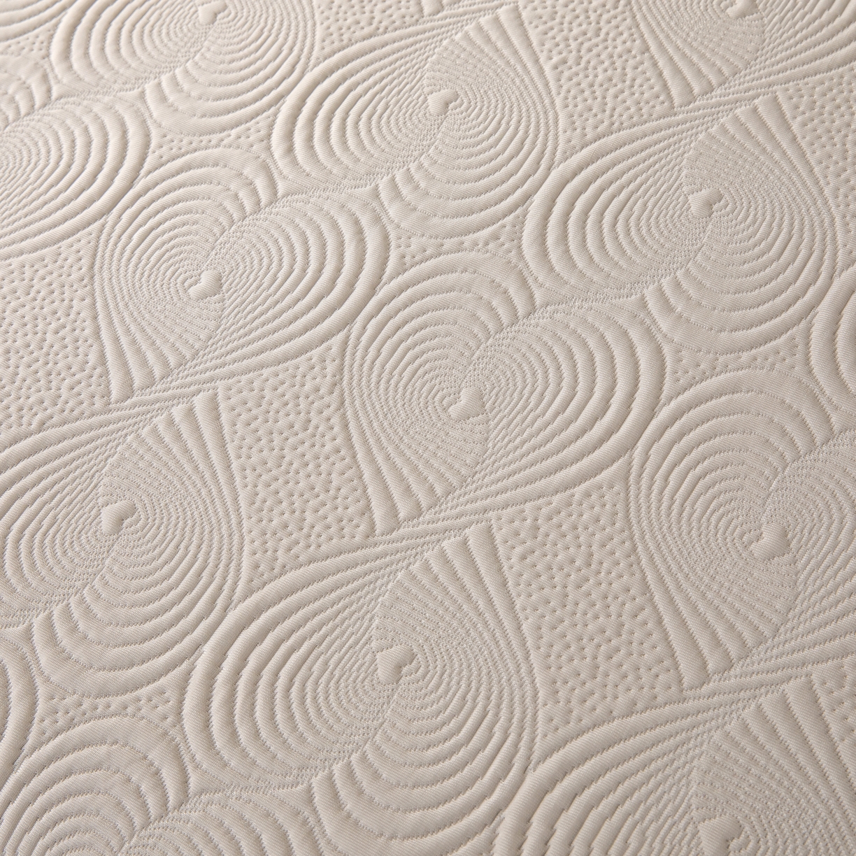 91家纺网 家纺一手货源 找家纺 木兰花 2026新款凉豆豆款PE高分子复合凉感席床盖款凉席三件套-控价228 天鹅之恋-云灰