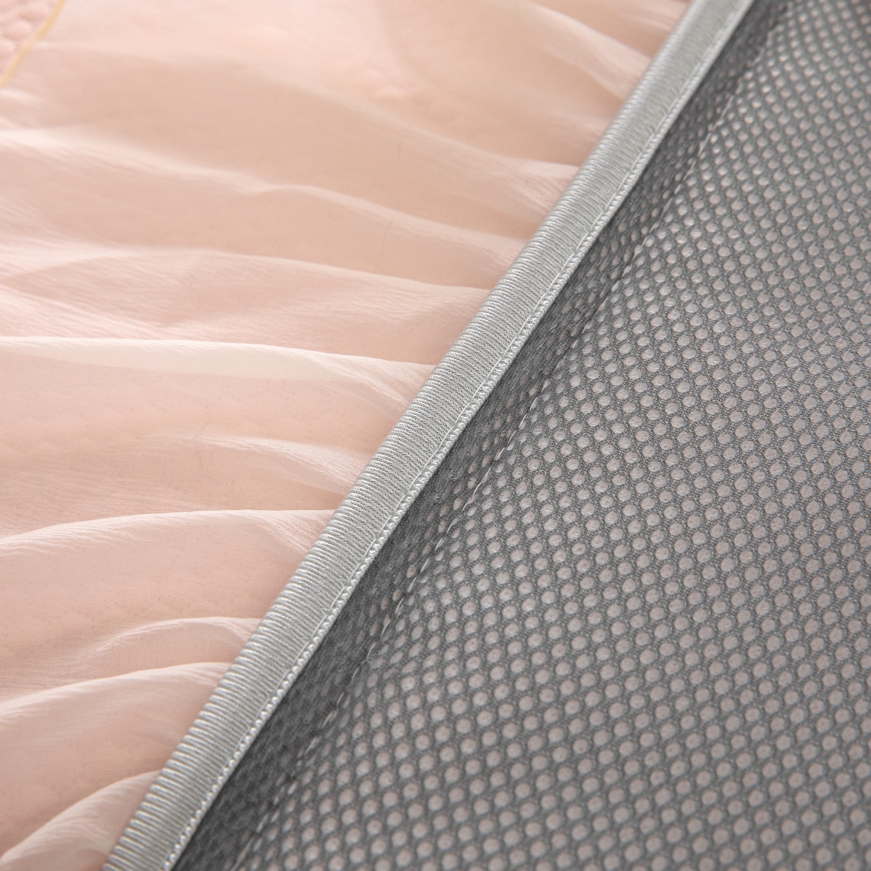 91家纺网 家纺一手货源 找家纺 （总）木兰花 2026新款凉豆豆款PE高分子复合凉感席床盖款凉席三件套-朝花夕拾（可配同色系夏被）控价218