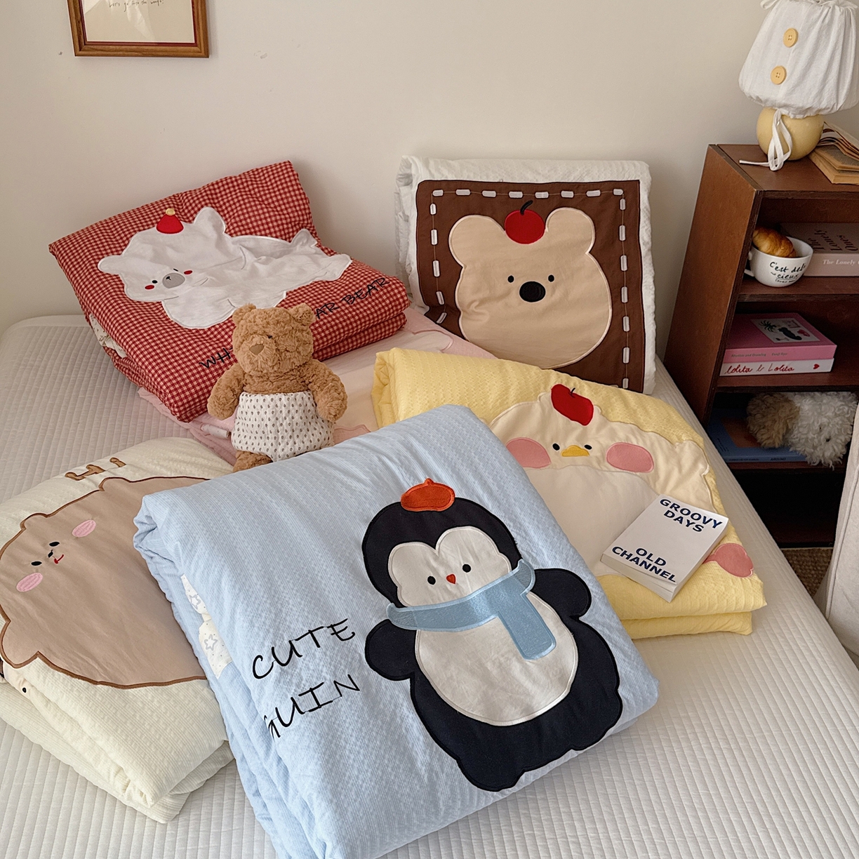 91家纺网 家纺一手货源 找家纺 （总）顾里家纺 2026新款复古甜心泡芙纱贴布绣夏被夏凉被空调被