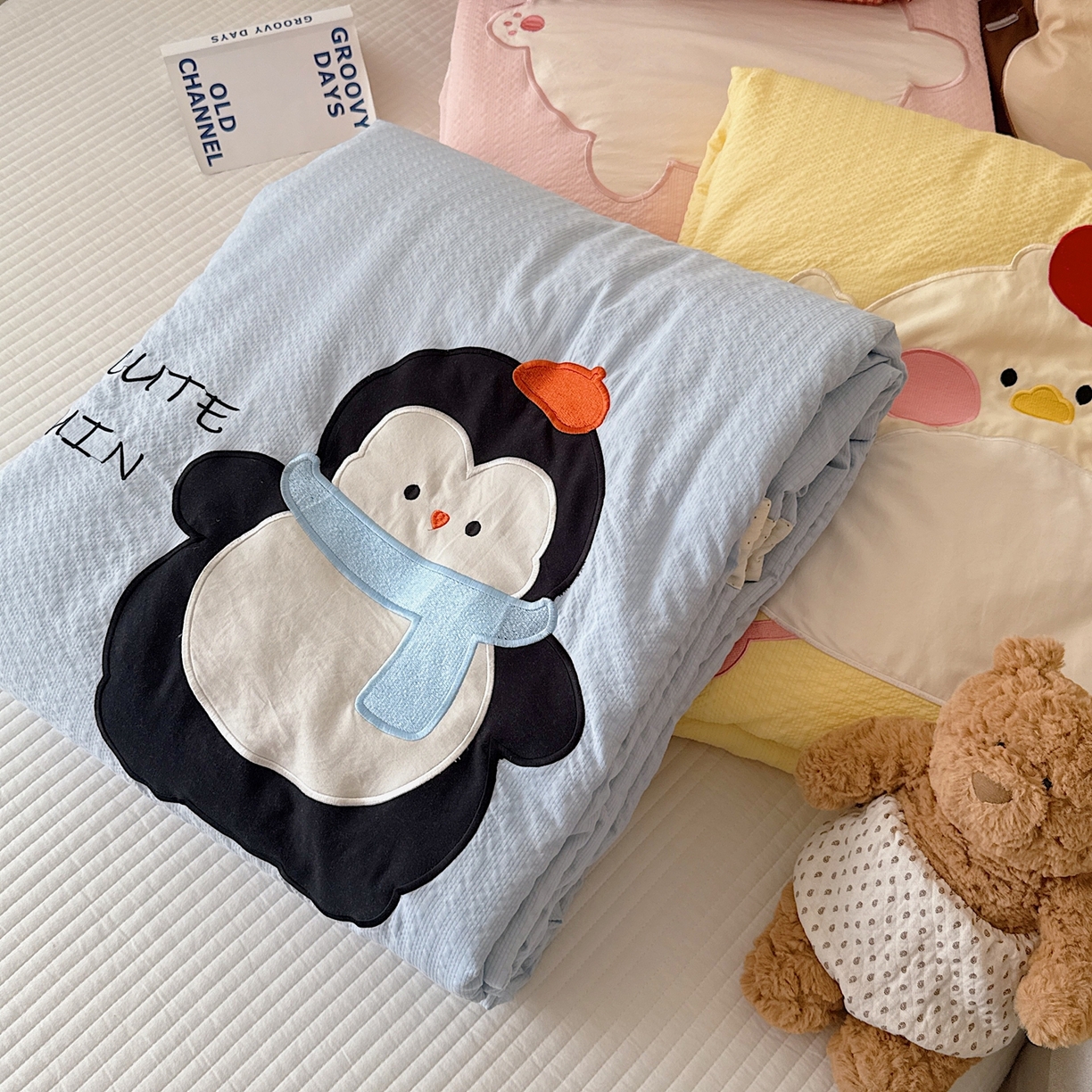 91家纺网 家纺一手货源 找家纺 （总）顾里家纺 2026新款复古甜心泡芙纱贴布绣夏被夏凉被空调被