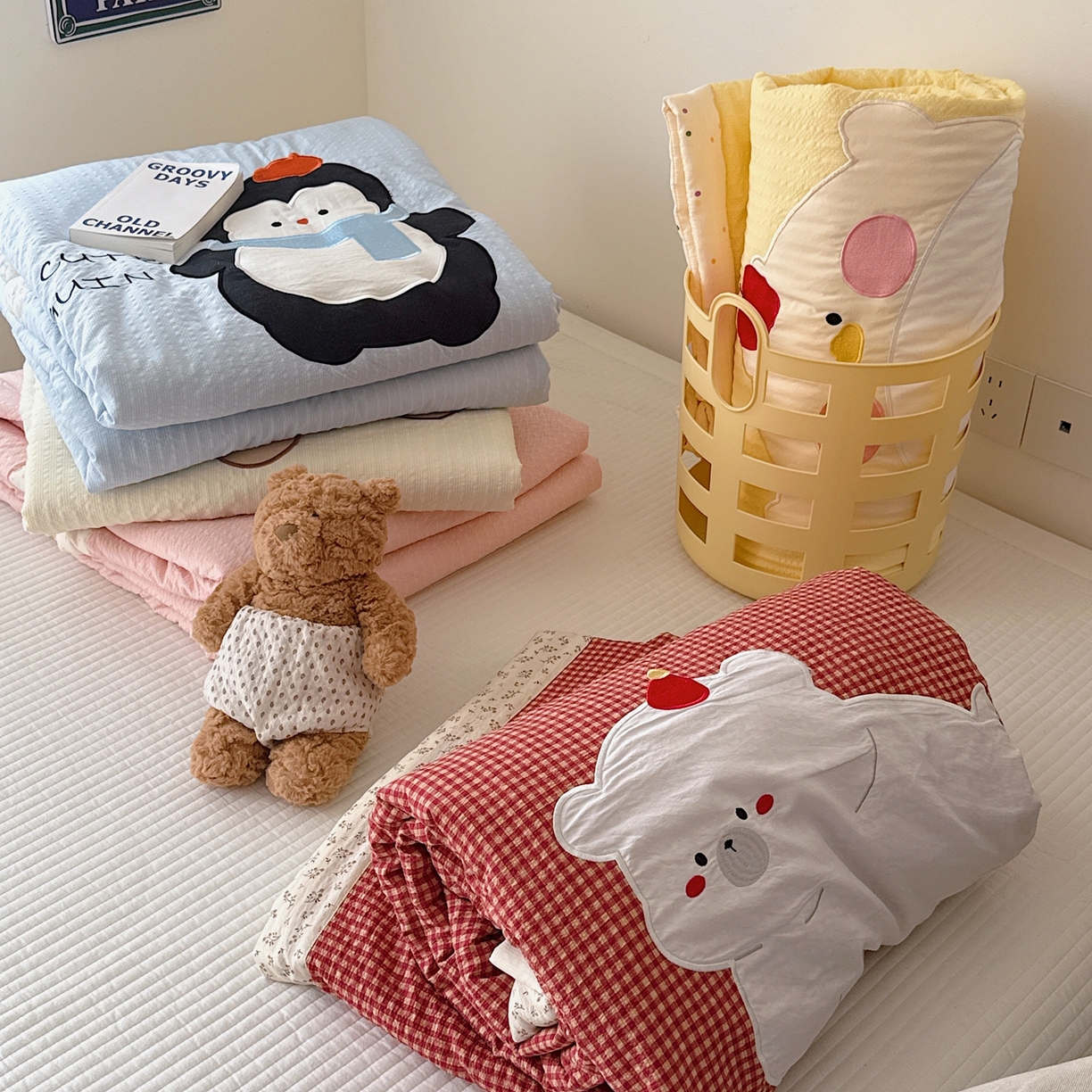 91家纺网 家纺一手货源 找家纺 （总）顾里家纺 2026新款复古甜心泡芙纱贴布绣夏被夏凉被空调被