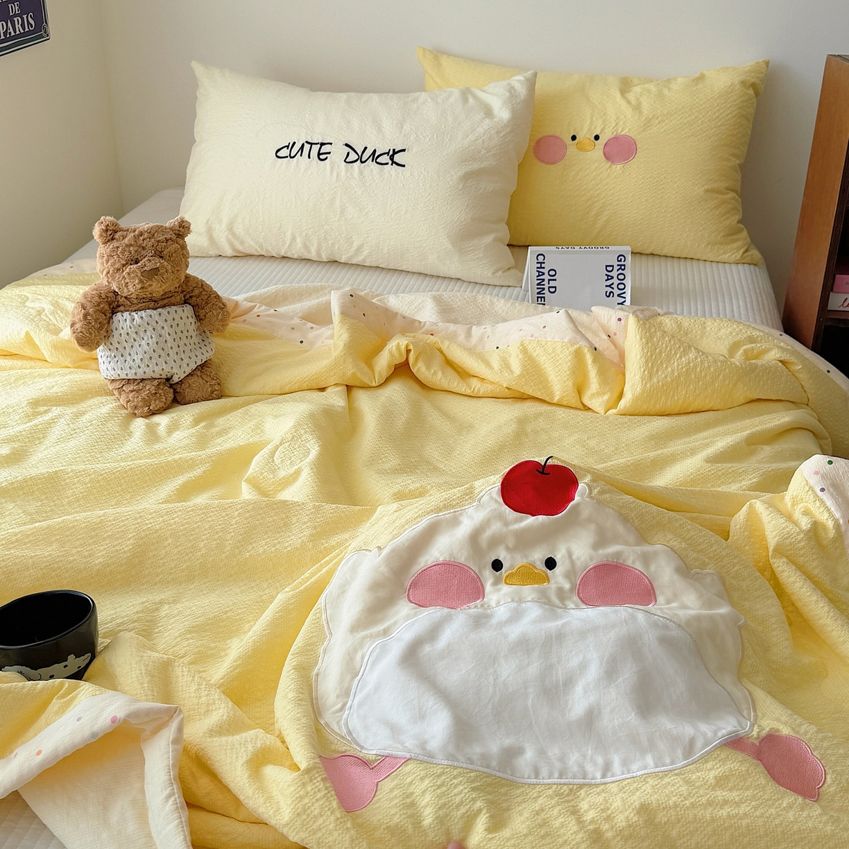 91家纺网 家纺一手货源 找家纺 （总）顾里家纺 2026新款复古甜心泡芙纱贴布绣夏被夏凉被空调被