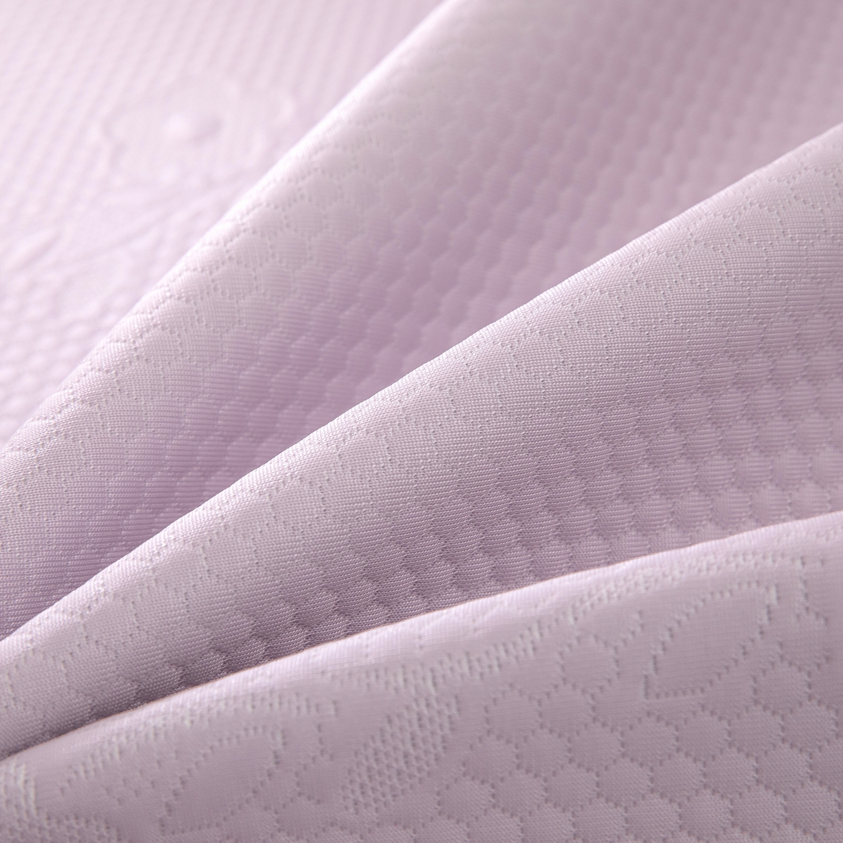 91家纺网 家纺一手货源 找家纺 木兰花 2026新款凉豆豆款PE高分子复合凉感席床盖款凉席三件套-朝花夕拾（可配同色系夏被）控价218 朝花夕拾-紫色