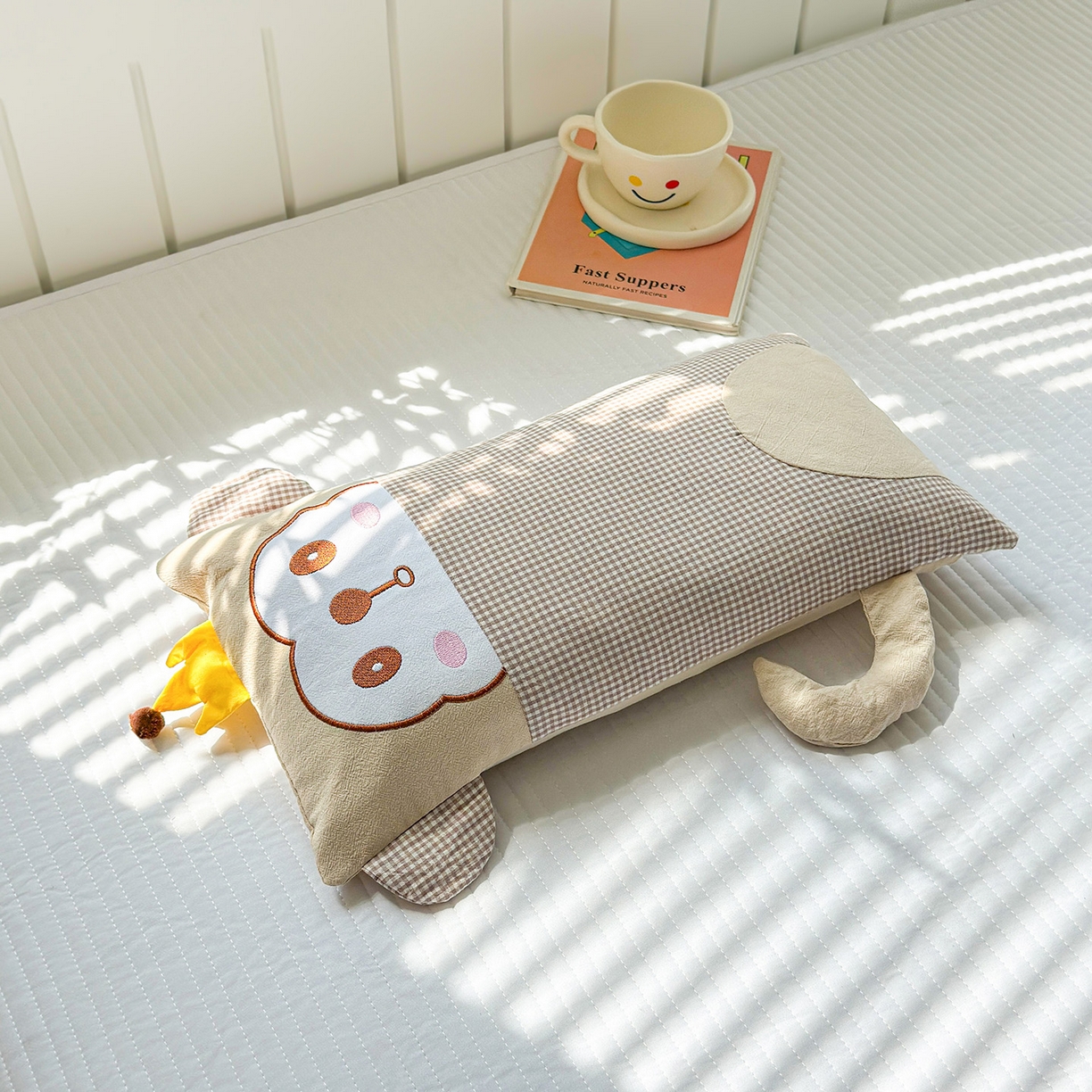 91家纺网 家纺一手货源 找家纺 （总）梦叶草 2026新款全棉贴布绣荞麦枕