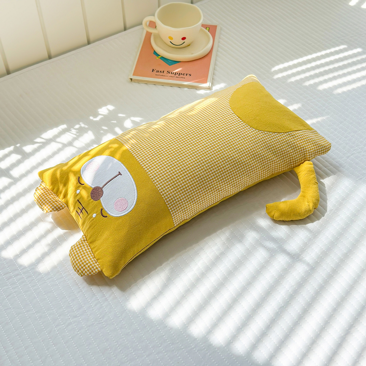 91家纺网 家纺一手货源 找家纺 （总）梦叶草 2026新款全棉贴布绣荞麦枕