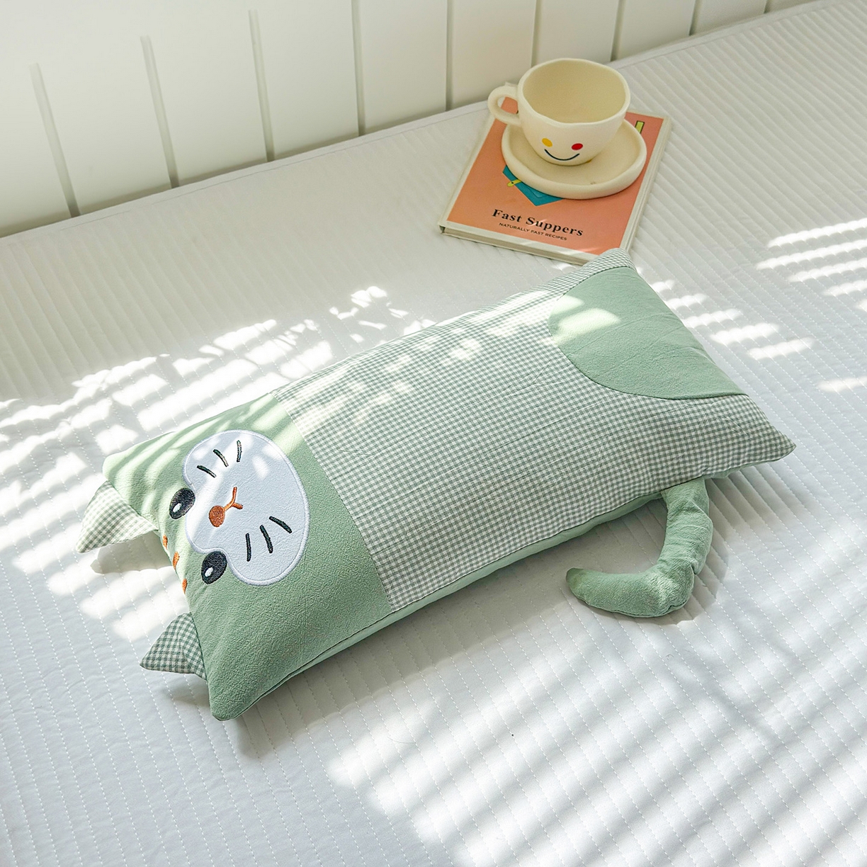 91家纺网 家纺一手货源 找家纺 （总）梦叶草 2026新款全棉贴布绣荞麦枕