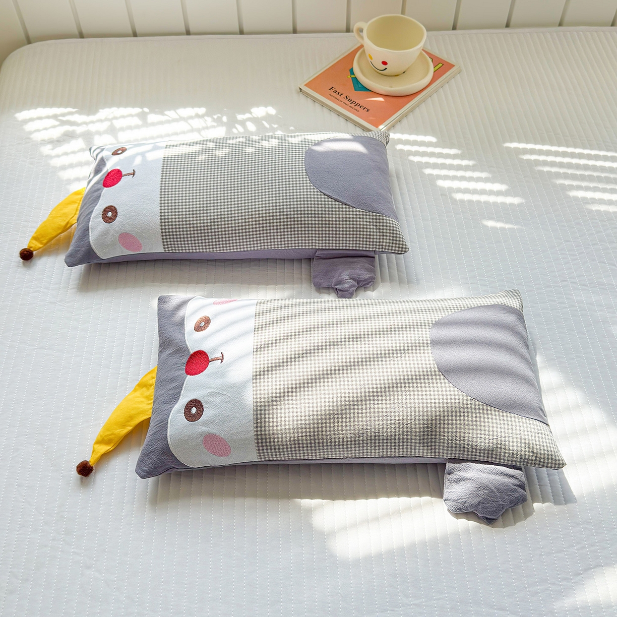 91家纺网 家纺一手货源 找家纺 （总）梦叶草 2026新款全棉贴布绣荞麦枕