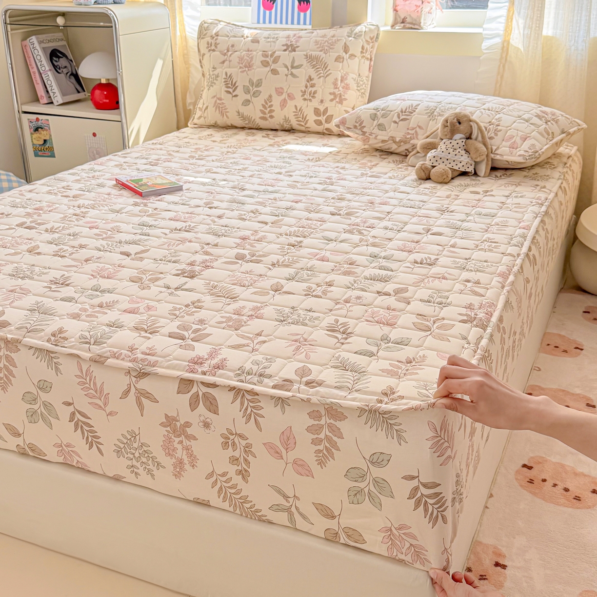 91家纺网 家纺一手货源 找家纺 （总）雅萱家纺 2026新款全棉大豆夹棉床笠单品床笠床笠单件