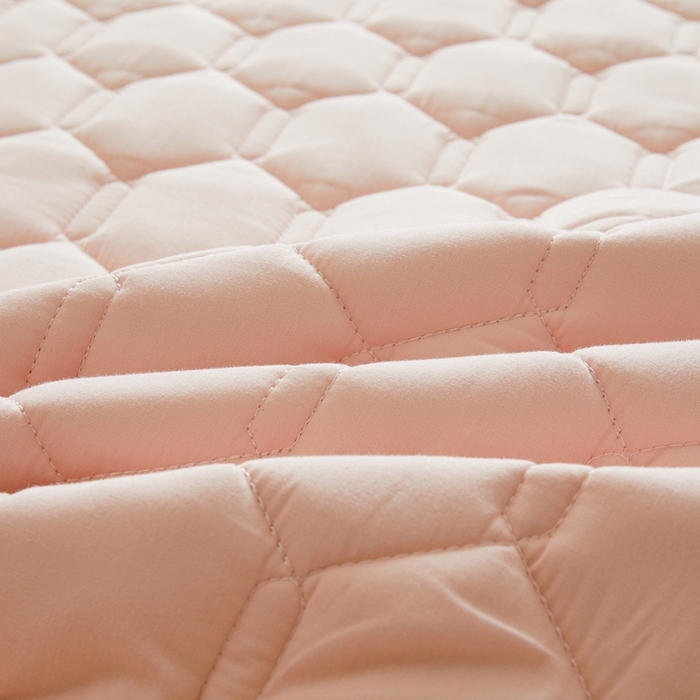 91家纺网 家纺一手货源 找家纺 雅萱家纺 2026新款全棉大豆夹棉床笠单品床笠床笠单件 全棉床笠粉色