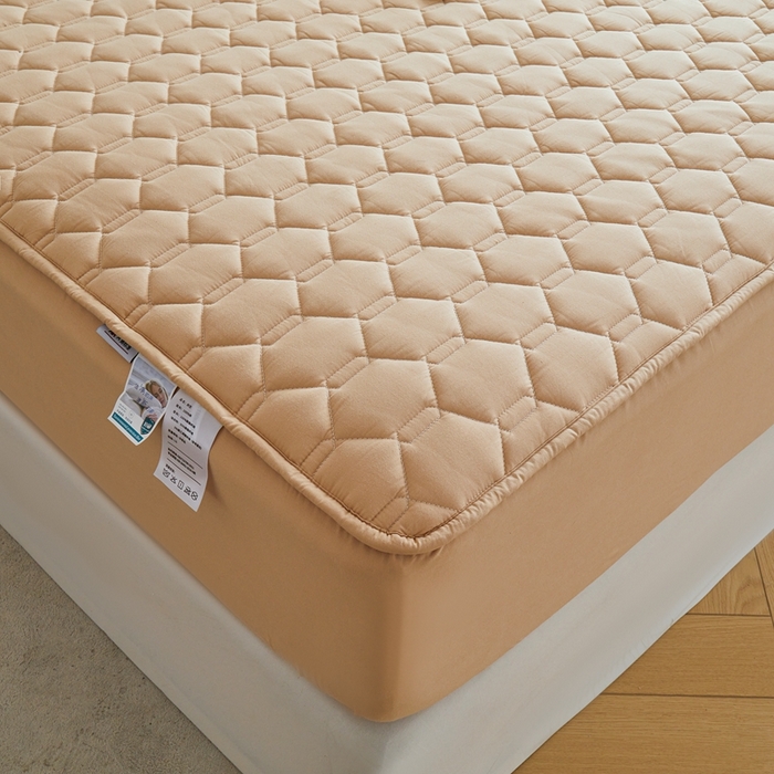 91家纺网 家纺一手货源 找家纺 雅萱家纺 2026新款全棉大豆夹棉床笠单品床笠床笠单件 全棉床笠驼色