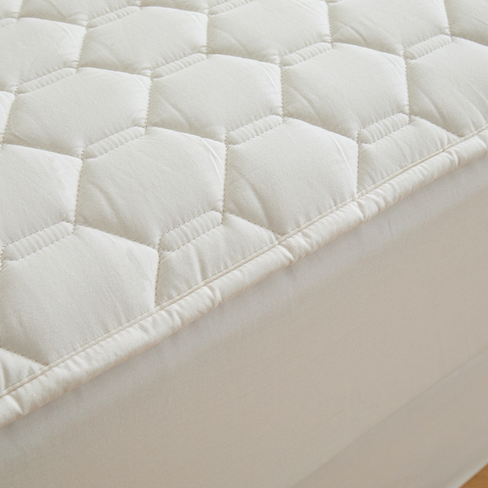 91家纺网 家纺一手货源 找家纺 雅萱家纺 2026新款全棉大豆夹棉床笠单品床笠床笠单件 全棉床笠白色