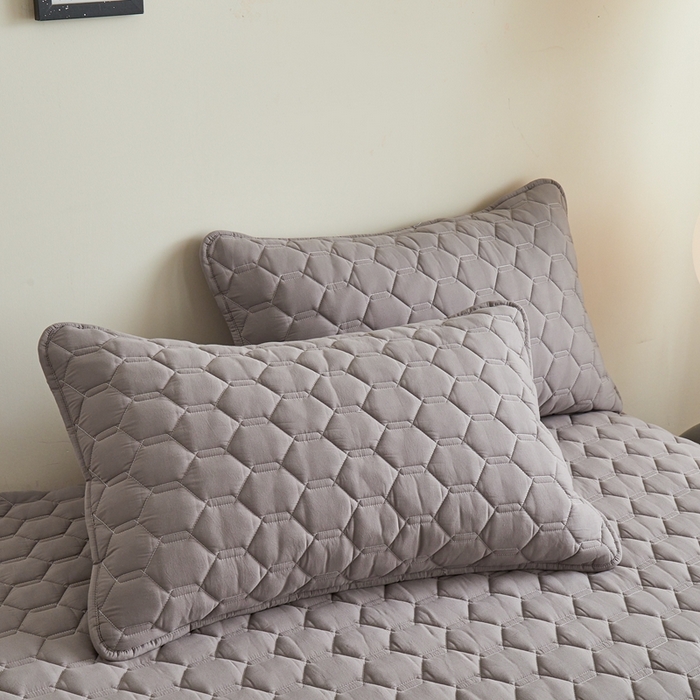 91家纺网 家纺一手货源 找家纺 雅萱家纺 2026新款全棉大豆夹棉床笠单品床笠床笠单件 全棉床笠灰色