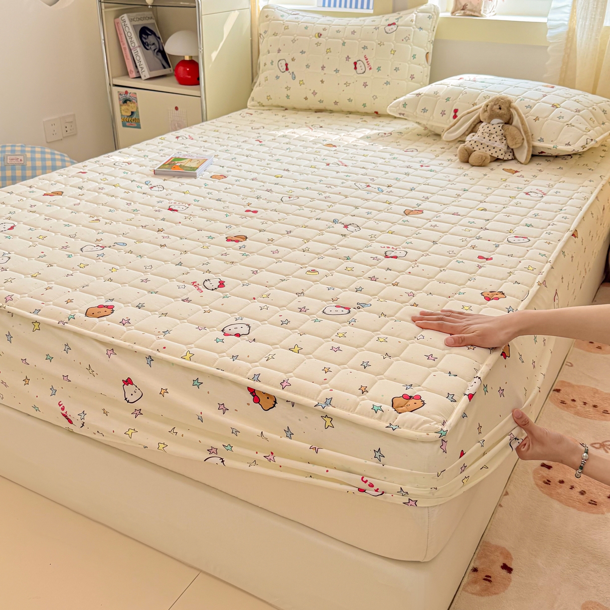 91家纺网 家纺一手货源 找家纺 （总）雅萱家纺 2026新款全棉大豆夹棉床笠单品床笠床笠单件