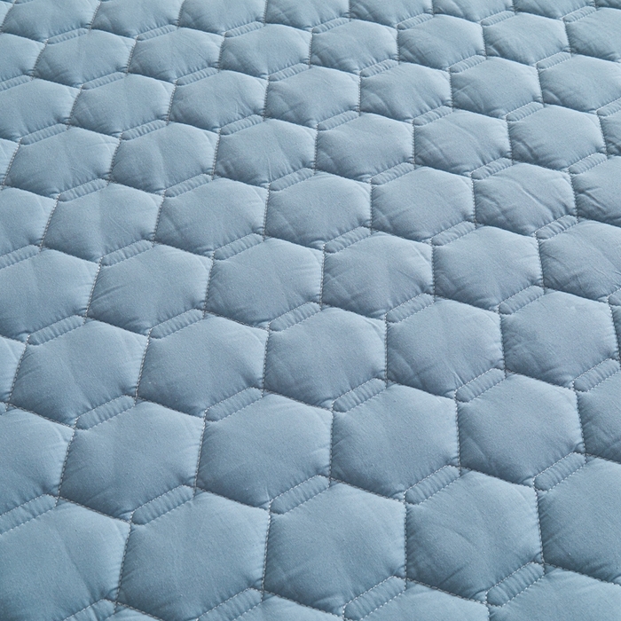 91家纺网 家纺一手货源 找家纺 雅萱家纺 2026新款全棉大豆夹棉床笠单品床笠床笠单件 全棉床笠灰蓝色