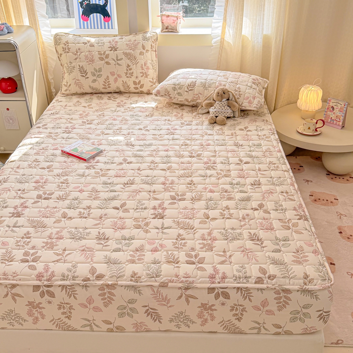 91家纺网 家纺一手货源 找家纺 （总）雅萱家纺 2026新款全棉大豆夹棉床笠单品床笠床笠单件