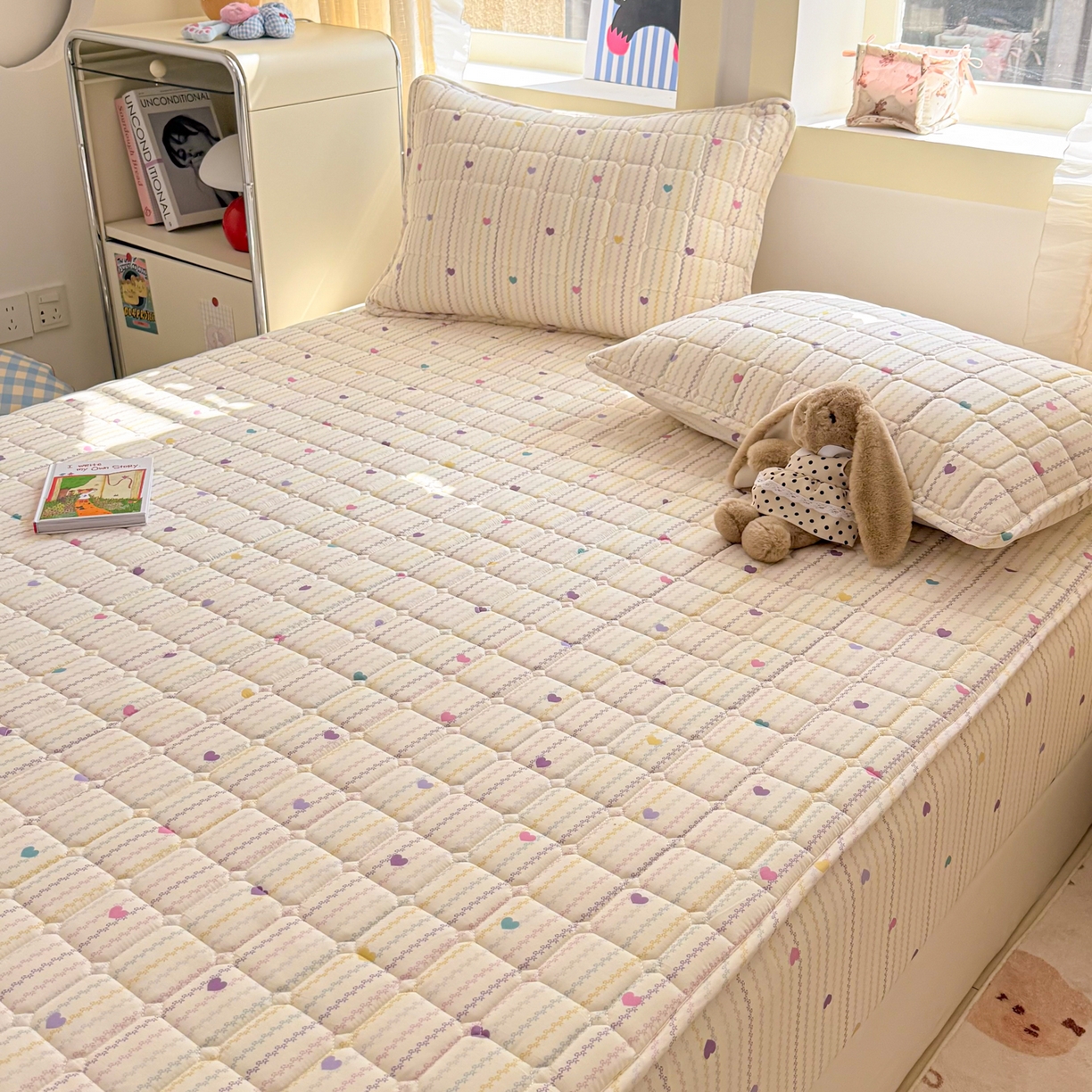 91家纺网 家纺一手货源 找家纺 雅萱家纺 2026新款全棉大豆夹棉床笠单品床笠床笠单件 心意满满