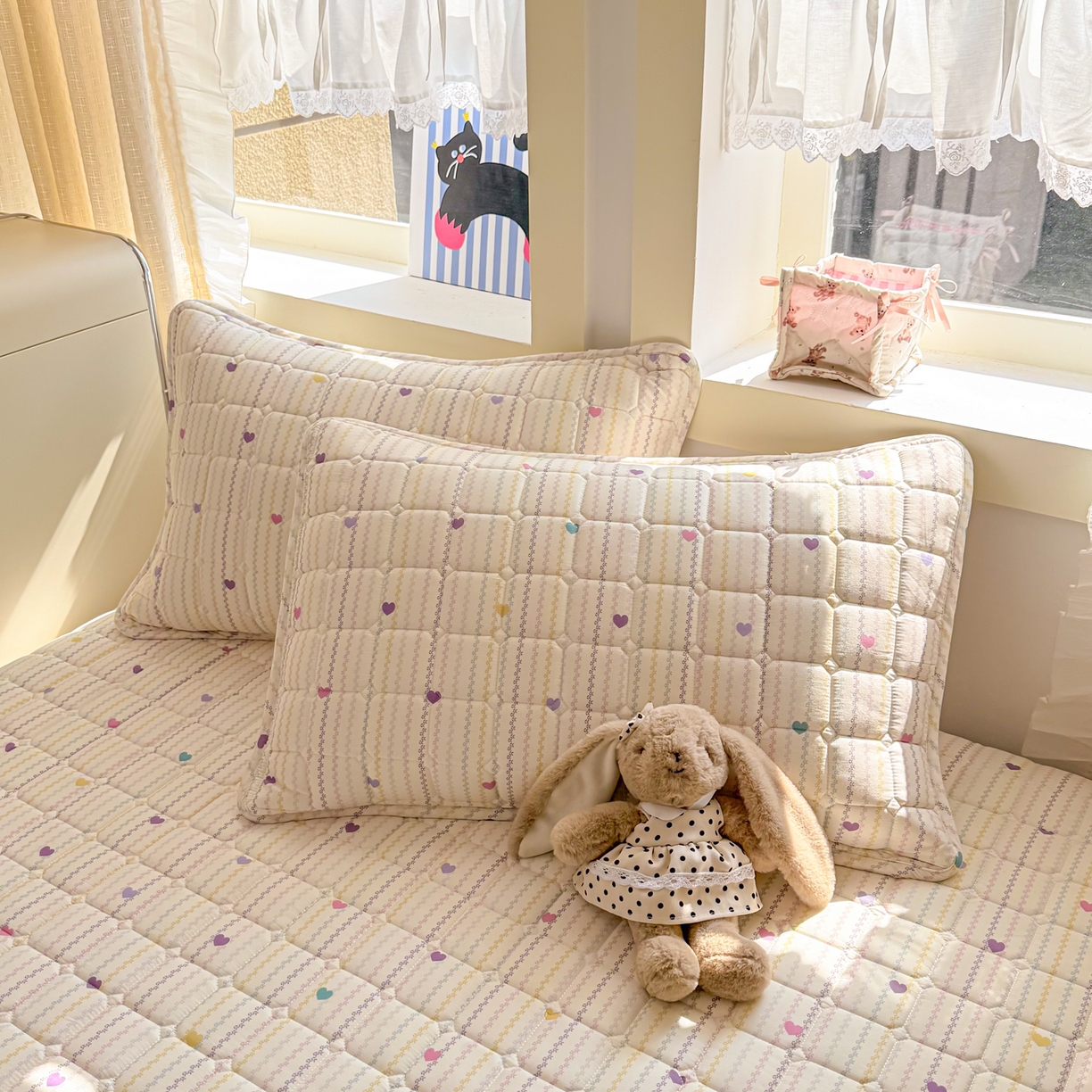 91家纺网 家纺一手货源 找家纺 雅萱家纺 2026新款全棉大豆夹棉床笠单品床笠床笠单件 心意满满