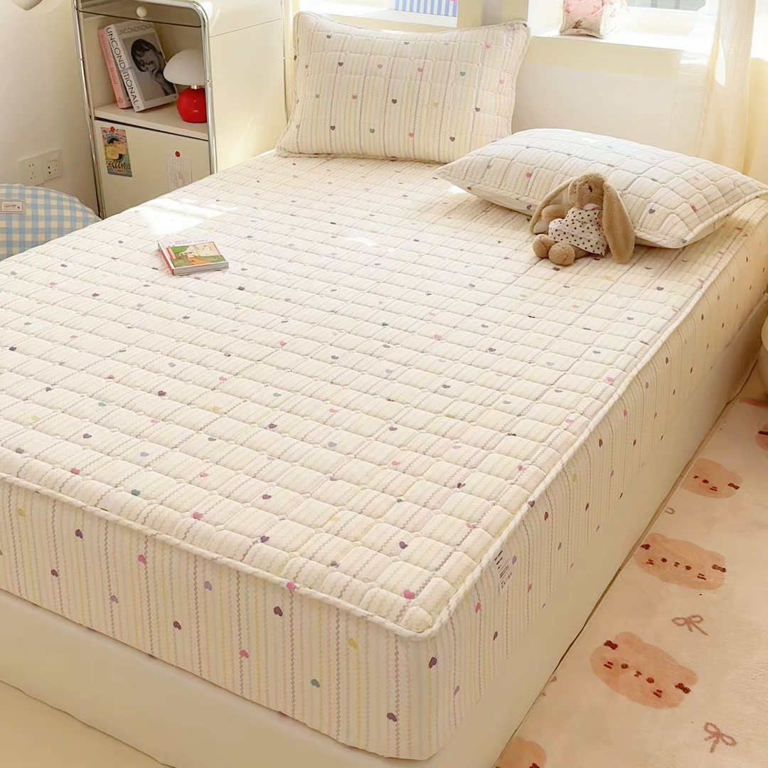 91家纺网 家纺一手货源 找家纺 雅萱家纺 2026新款全棉大豆夹棉床笠单品床笠床笠单件 心意满满