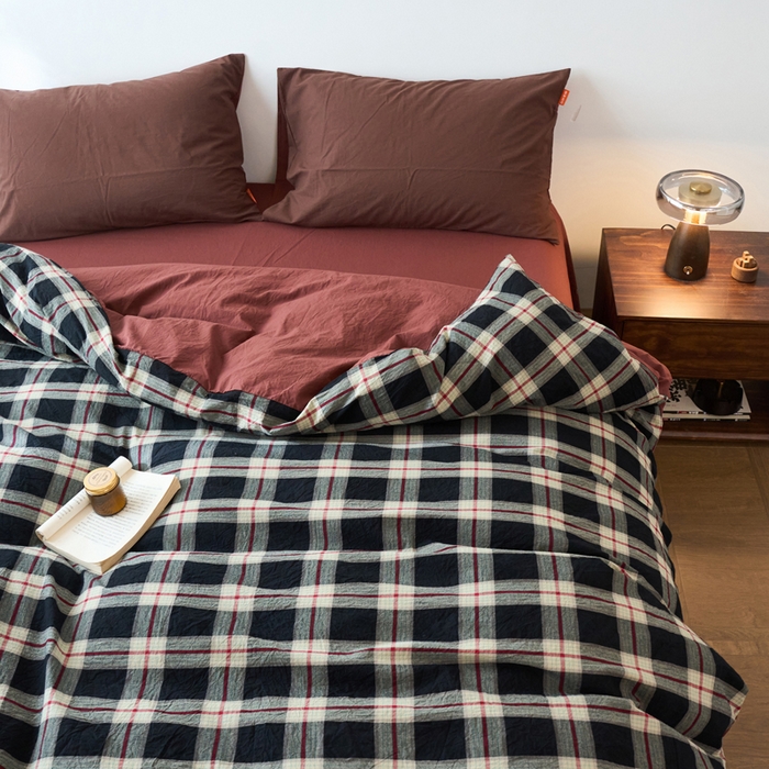 91家纺网 家纺一手货源 找家纺 春皖家纺 2026春夏新款全棉纯棉水洗棉单被套被套单件单品被套 赫槿