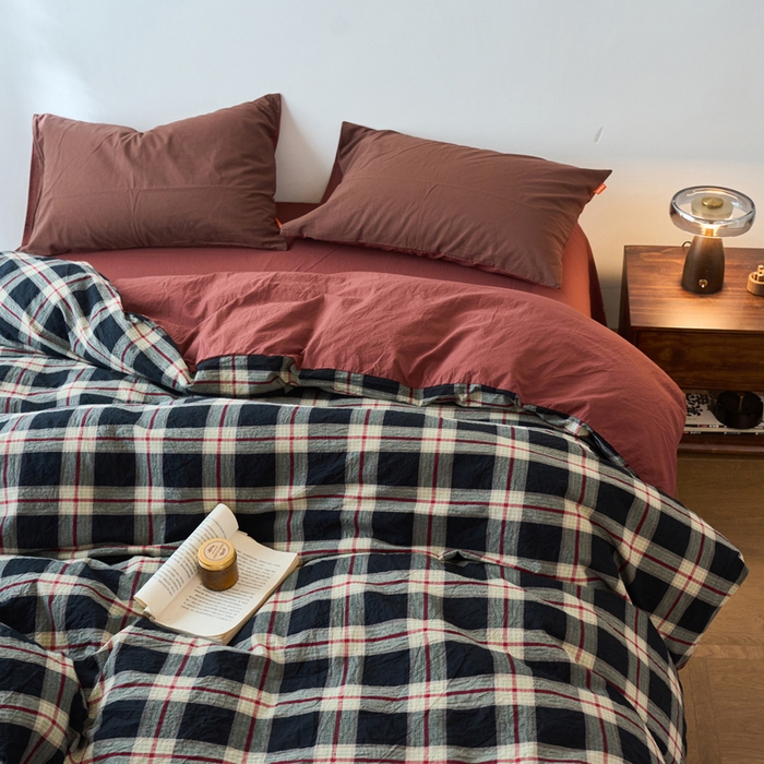 91家纺网 家纺一手货源 找家纺 春皖家纺 2026春夏新款全棉纯棉水洗棉单被套被套单件单品被套 赫槿