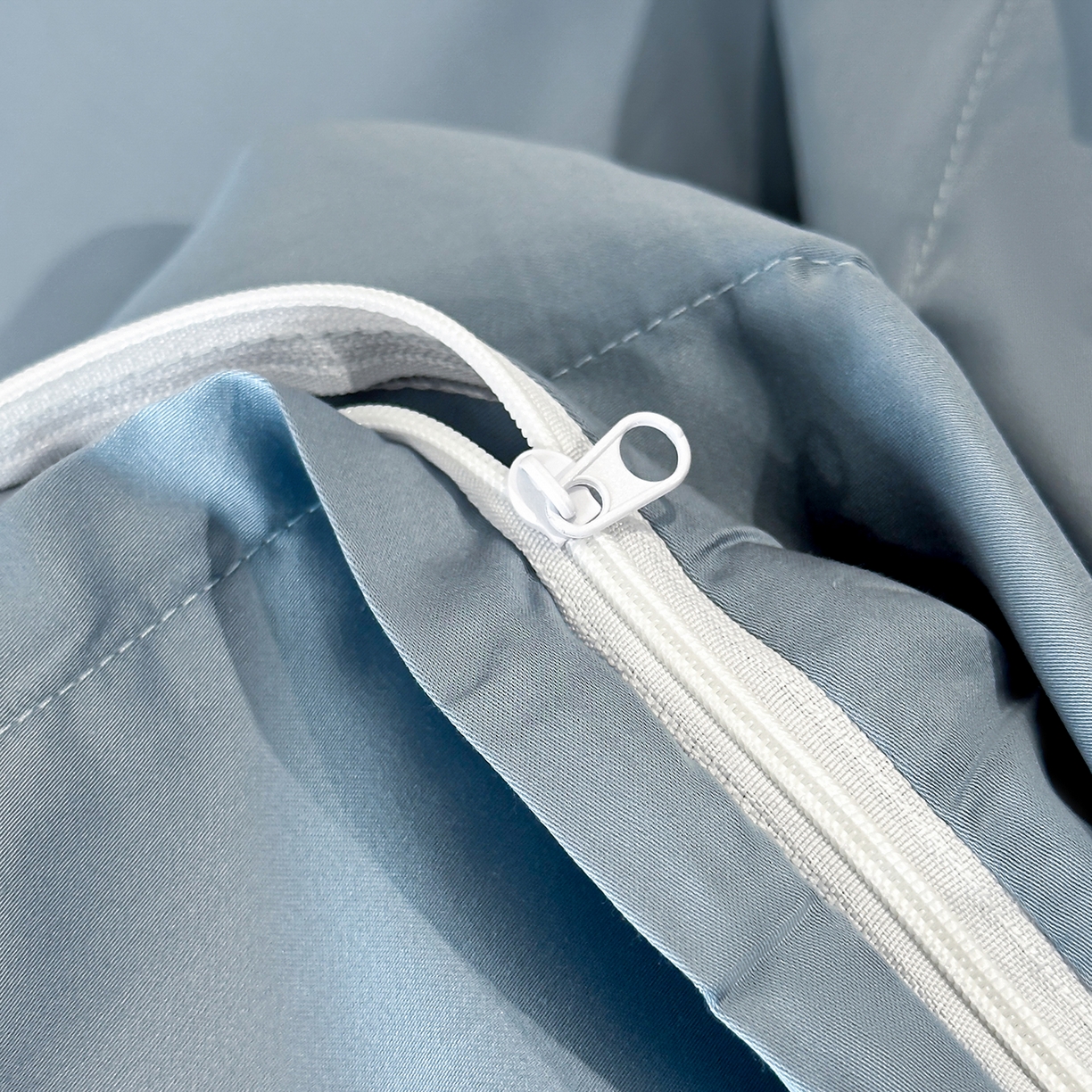 91家纺网 家纺一手货源 找家纺 置顶家纺 2026新款水洗天丝提花刺绣四件套-妮可 妮可-宾利蓝