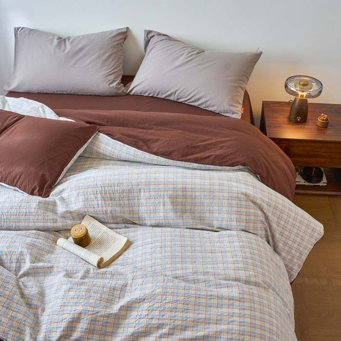 91家纺网 家纺一手货源 找家纺 春皖家纺 2026春夏新款全棉纯棉水洗棉单被套被套单件单品被套 春风格