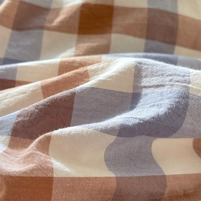 91家纺网 家纺一手货源 找家纺 春皖家纺 2026春夏新款全棉纯棉水洗棉单被套被套单件单品被套 翠竹-彩格