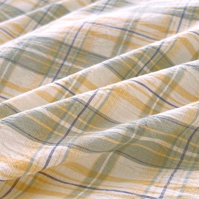 91家纺网 家纺一手货源 找家纺 春皖家纺 2026春夏新款全棉纯棉水洗棉单被套被套单件单品被套 翠竹-果条