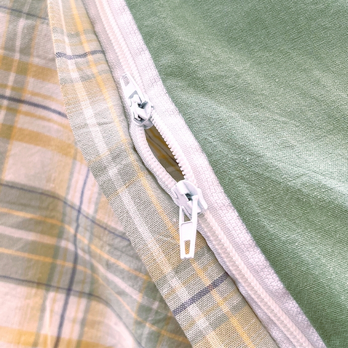 91家纺网 家纺一手货源 找家纺 春皖家纺 2026春夏新款全棉纯棉水洗棉单被套被套单件单品被套 翠竹-果条