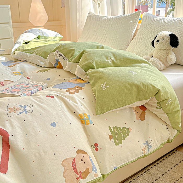 91家纺网 家纺一手货源 找家纺 依庭 2026新款A类12868全棉纯棉印花被套单品被套被套单件浪漫小屋