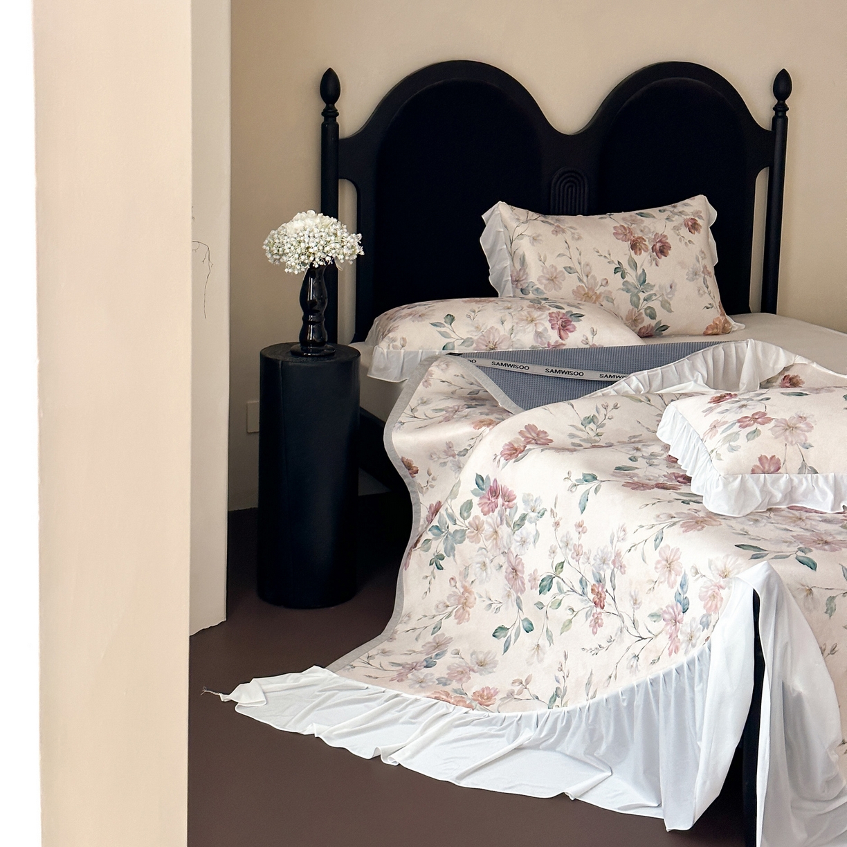 91家纺网 家纺一手货源 找家纺 （总）三味舒屋 2026新款法式花庭系列冰丝席床裙款凉席席子