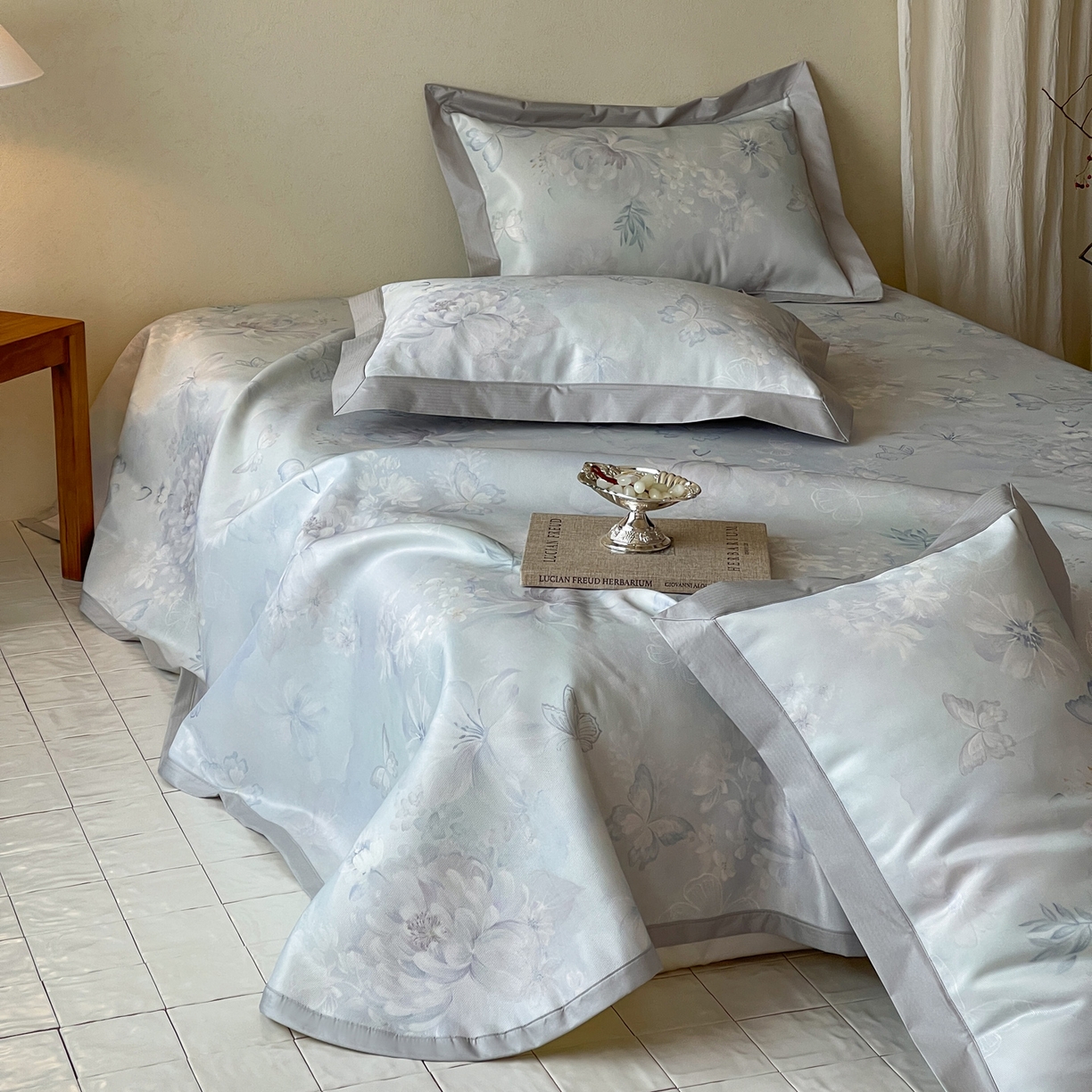 91家纺网 家纺一手货源 找家纺 （总）三味舒屋 2026新款慕奢系列床单冰丝席凉席席子