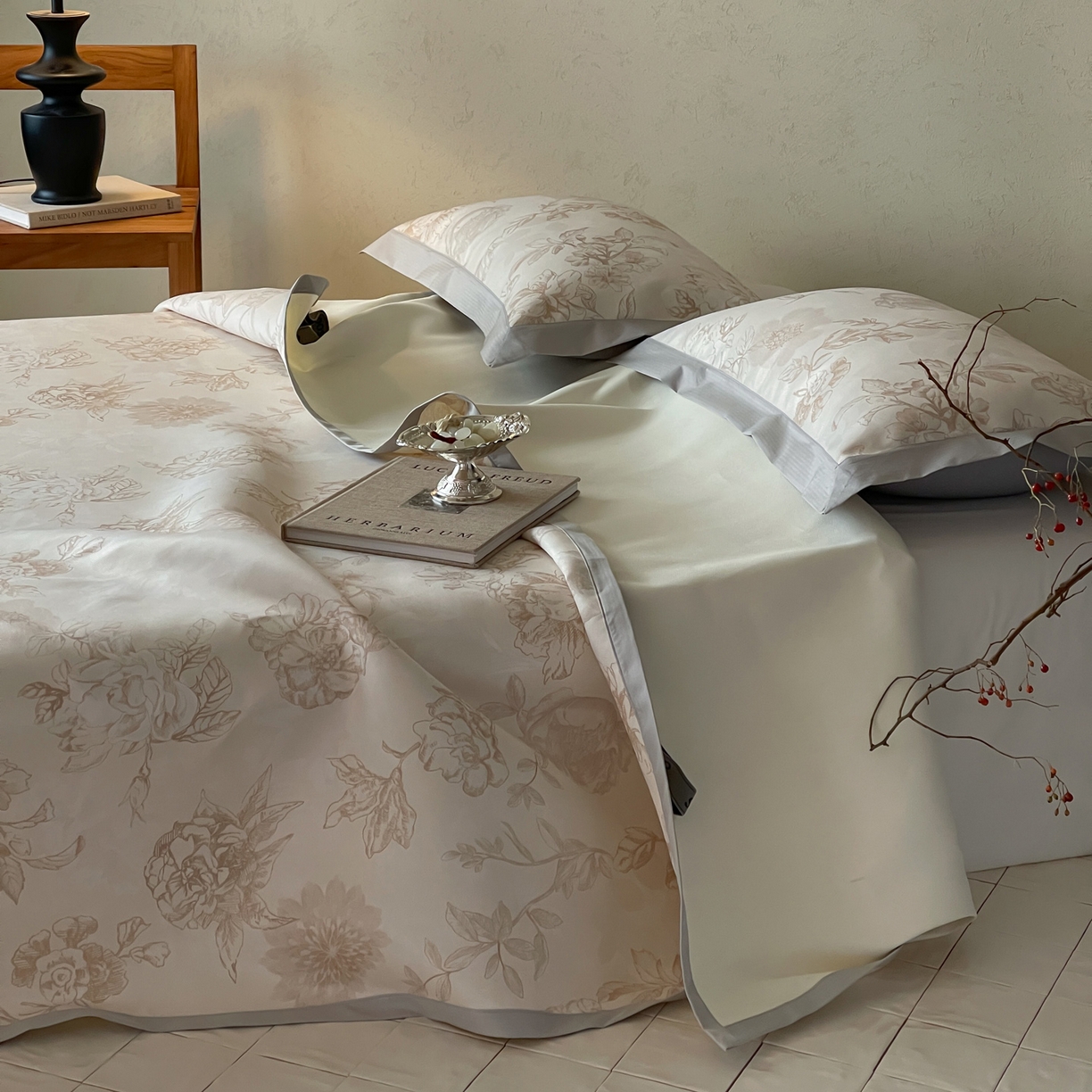 91家纺网 家纺一手货源 找家纺 三味舒屋 2026新款慕奢系列床单冰丝席凉席席子 金枝