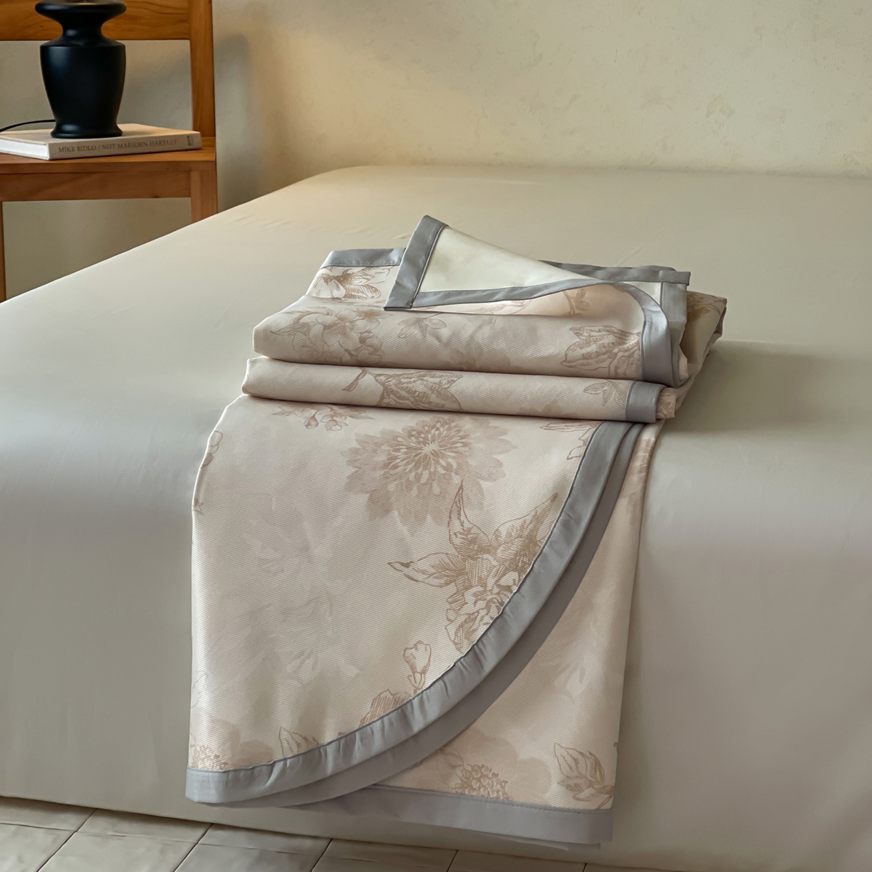 91家纺网 家纺一手货源 找家纺 三味舒屋 2026新款慕奢系列床单冰丝席凉席席子 金枝