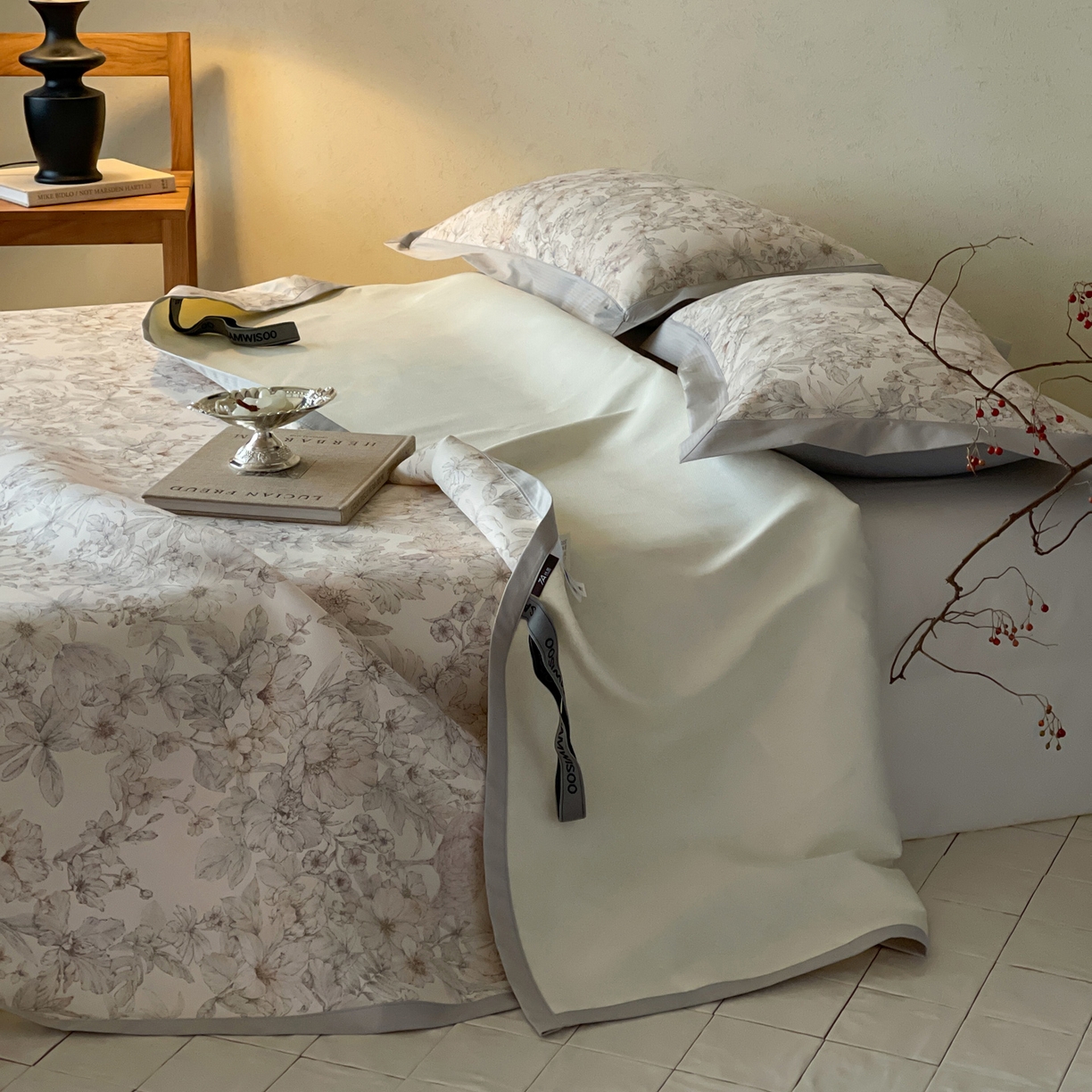 91家纺网 家纺一手货源 找家纺 三味舒屋 2026新款慕奢系列床单冰丝席凉席席子 栖羽