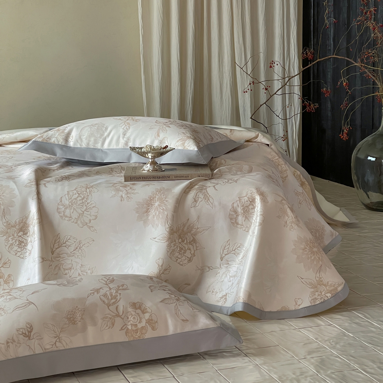 91家纺网 家纺一手货源 找家纺 三味舒屋 2026新款慕奢系列床单冰丝席凉席席子 金枝