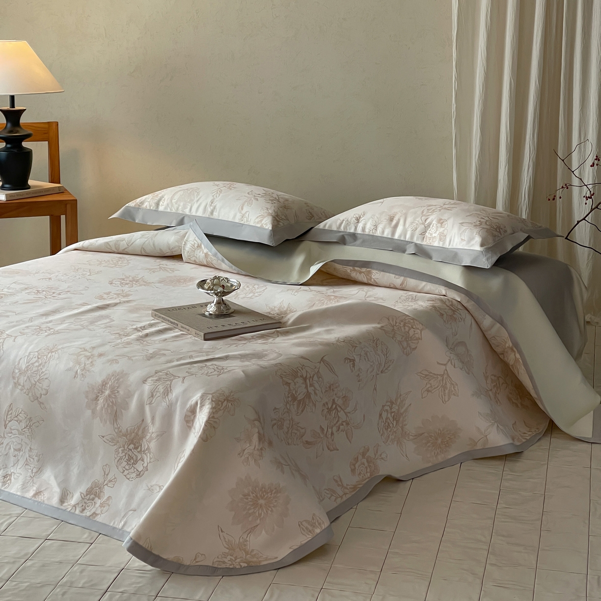 91家纺网 家纺一手货源 找家纺 三味舒屋 2026新款慕奢系列床单冰丝席凉席席子 金枝