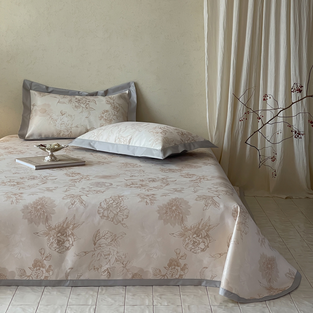 91家纺网 家纺一手货源 找家纺 三味舒屋 2026新款慕奢系列床单冰丝席凉席席子 金枝