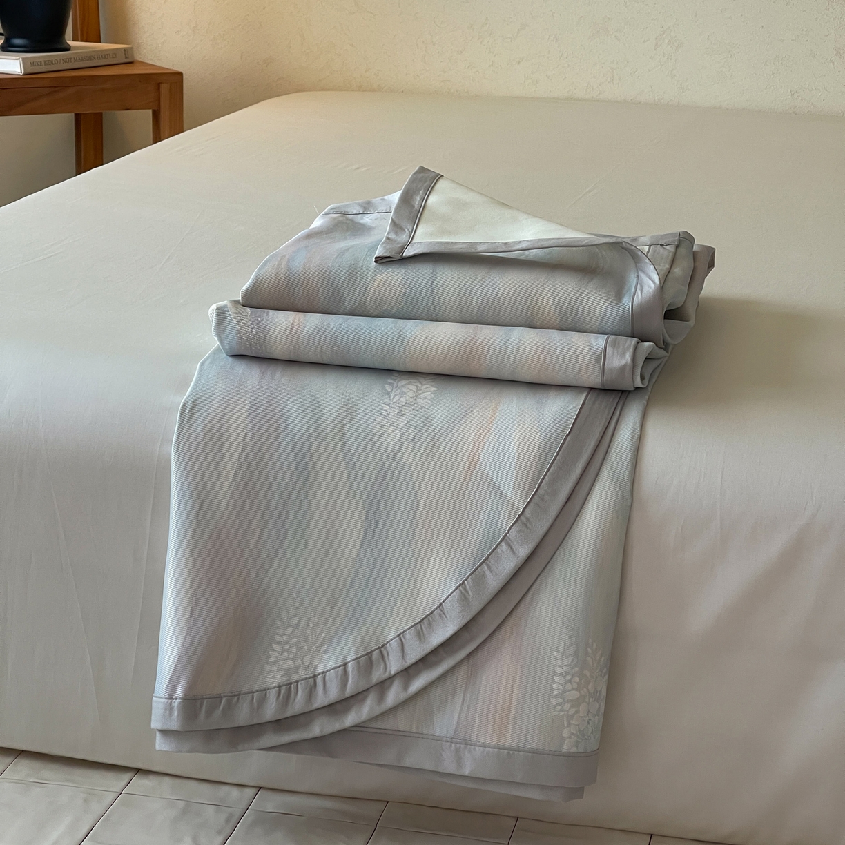 91家纺网 家纺一手货源 找家纺 三味舒屋 2026新款慕奢系列床单冰丝席凉席席子 雅兰