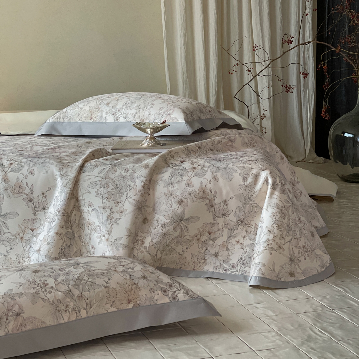 91家纺网 家纺一手货源 找家纺 三味舒屋 2026新款慕奢系列床单冰丝席凉席席子 栖羽