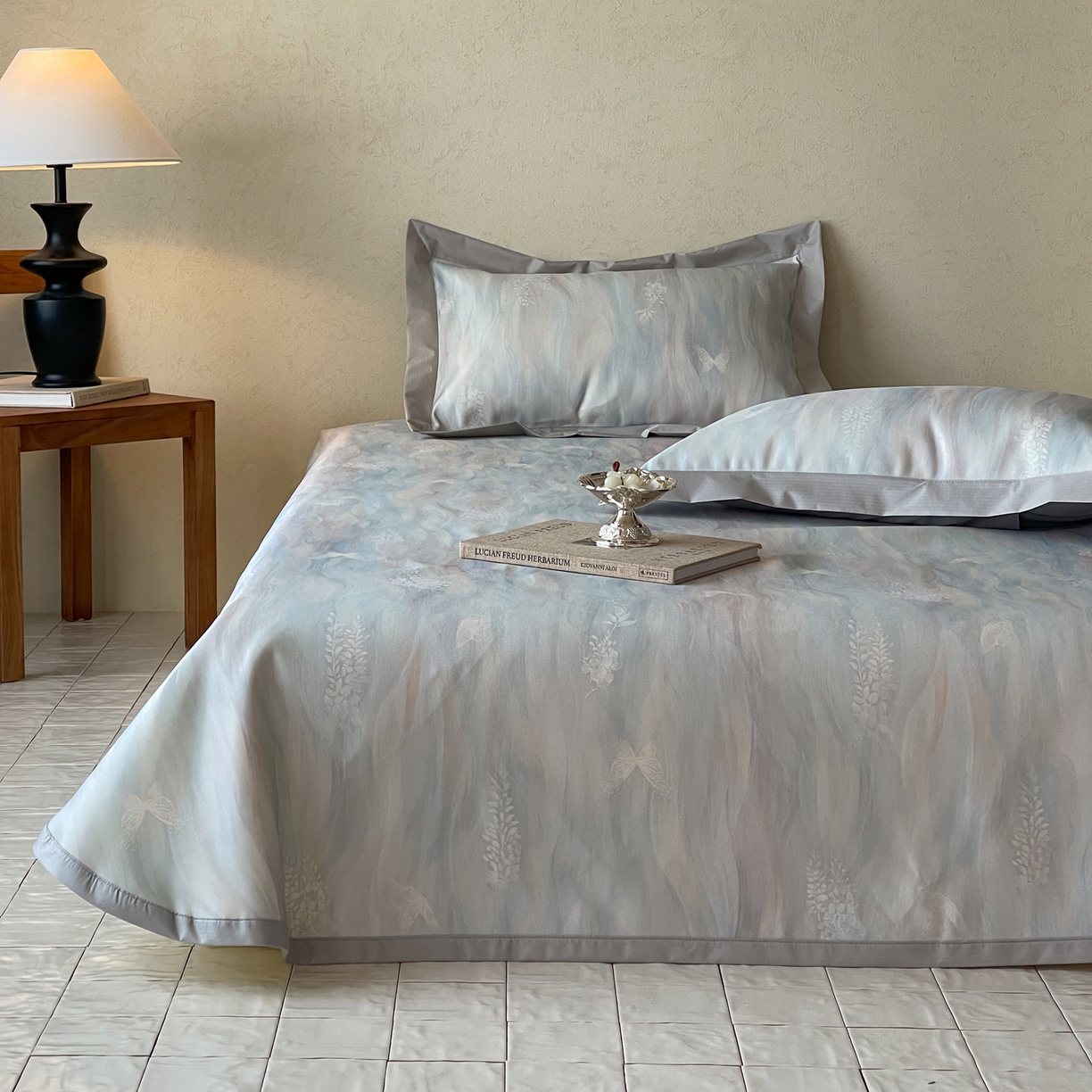 91家纺网 家纺一手货源 找家纺 三味舒屋 2026新款慕奢系列床单冰丝席凉席席子 雅兰