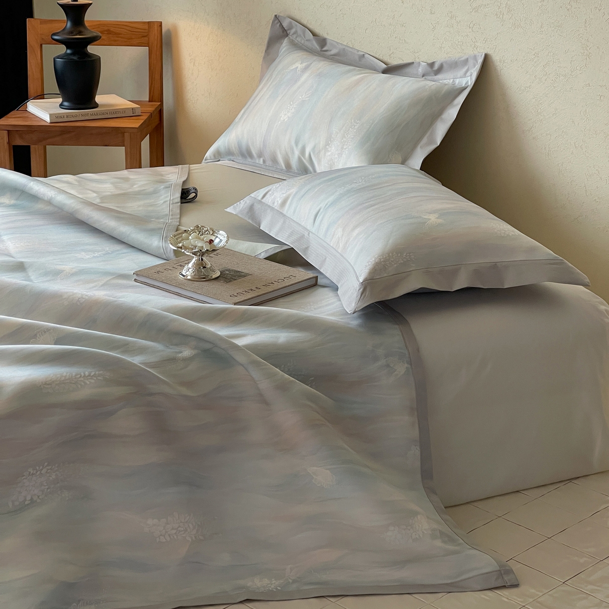 91家纺网 家纺一手货源 找家纺 三味舒屋 2026新款慕奢系列床单冰丝席凉席席子 雅兰