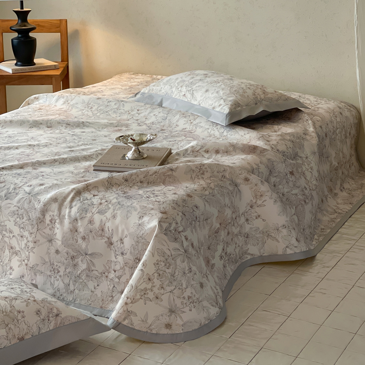 91家纺网 家纺一手货源 找家纺 三味舒屋 2026新款慕奢系列床单冰丝席凉席席子 栖羽