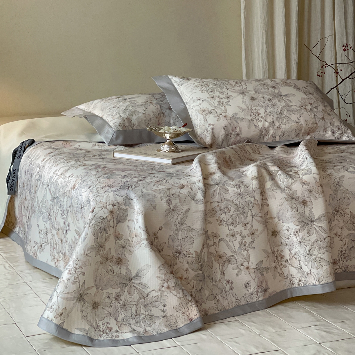 91家纺网 家纺一手货源 找家纺 三味舒屋 2026新款慕奢系列床单冰丝席凉席席子 栖羽