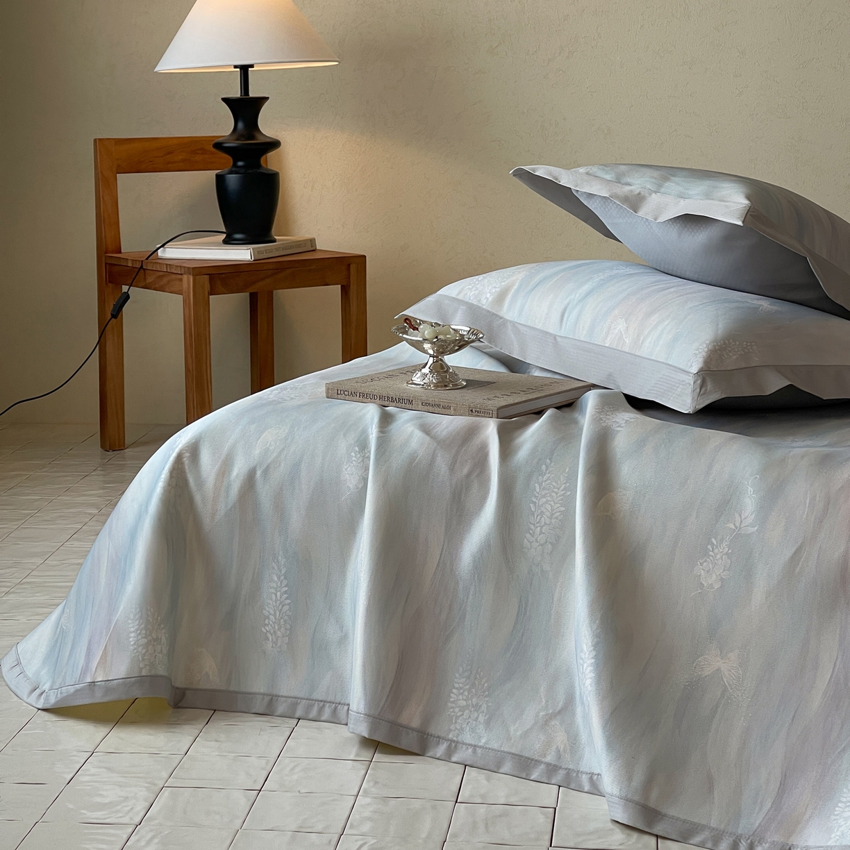 91家纺网 家纺一手货源 找家纺 三味舒屋 2026新款慕奢系列床单冰丝席凉席席子 雅兰