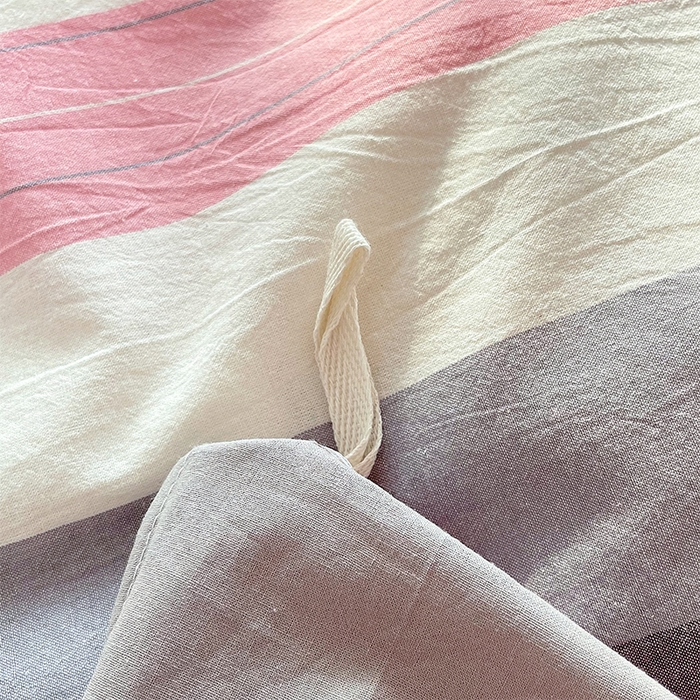 91家纺网 家纺一手货源 找家纺 春皖家纺 2026春夏新款全棉纯棉水洗棉单被套被套单件单品被套 素雅-蔻粉