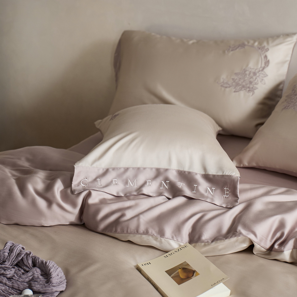 91家纺网 家纺一手货源 找家纺 （总）爱缦 2026新款60s兰精天丝四件套-马吉拉系列-风格一