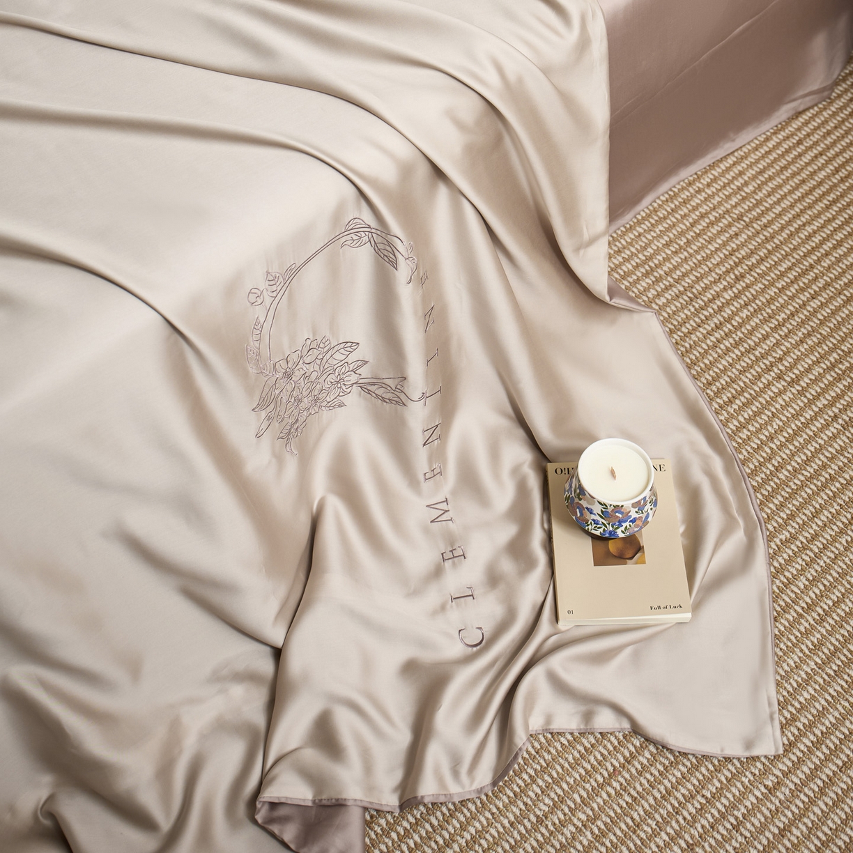 91家纺网 家纺一手货源 找家纺 （总）爱缦 2026新款60s兰精天丝四件套-马吉拉系列-风格一