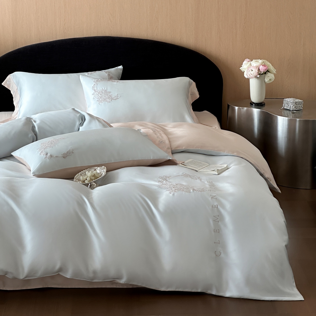 91家纺网 家纺一手货源 找家纺 （总）爱缦 2026新款60s兰精天丝四件套-马吉拉系列-风格二